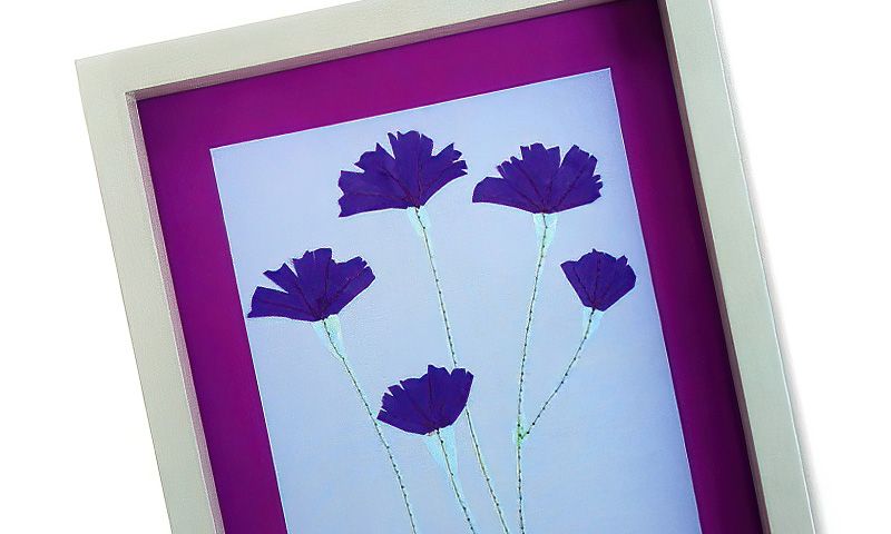Make a Pretty Stitched Flower Collage thumbnail