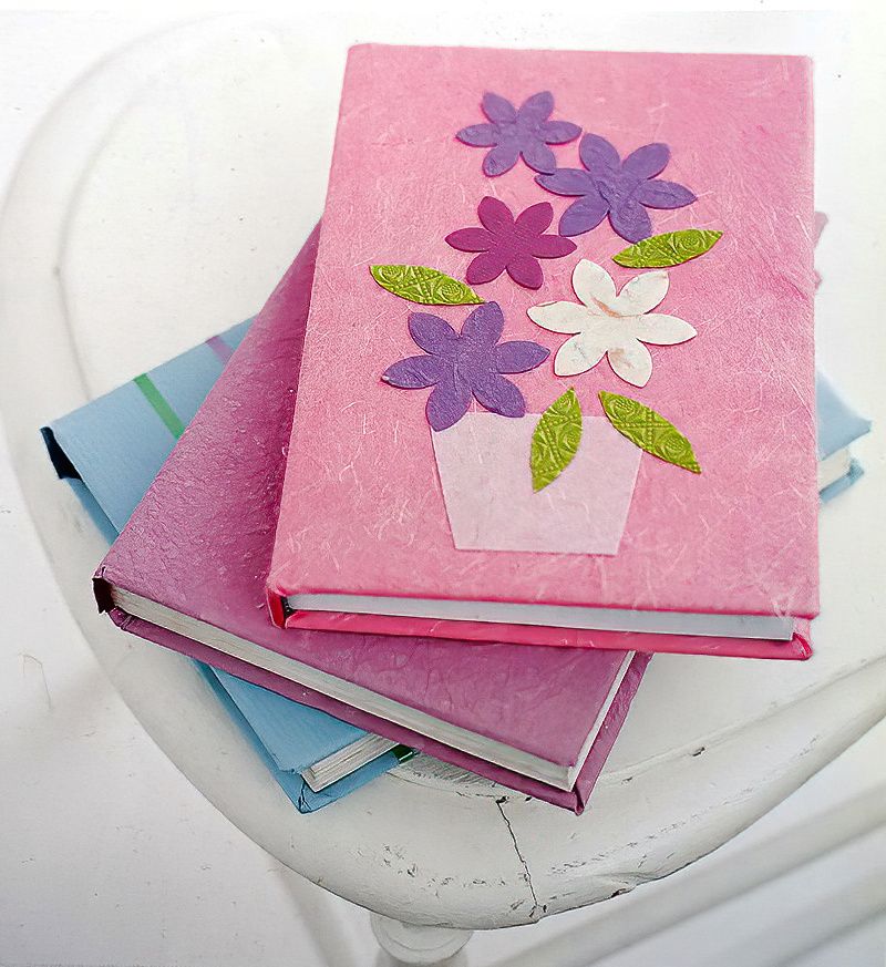 Book Covering With Handmade Paper for Fun