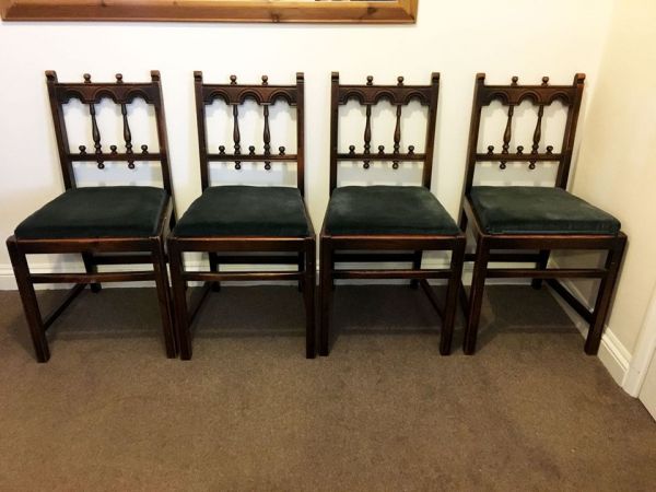 I was given these beautiful old vintage Ercol dining chairs by my Great Auntie. I have always admired them and she was k