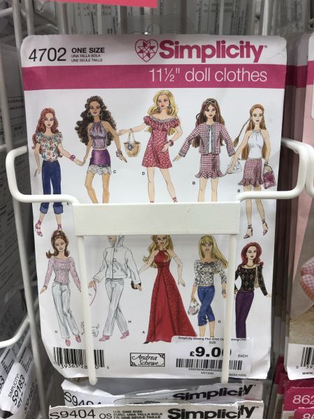 I have seen these sewing patterns for dolls in my local Hobbycraft, and I would really love to make some clothes for my 