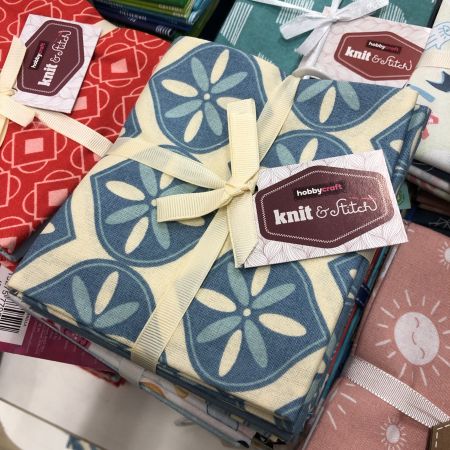 I have seen some beautiful fabric fat quarters in my local Hobbycraft store. I took a few pictures to try and remind mys