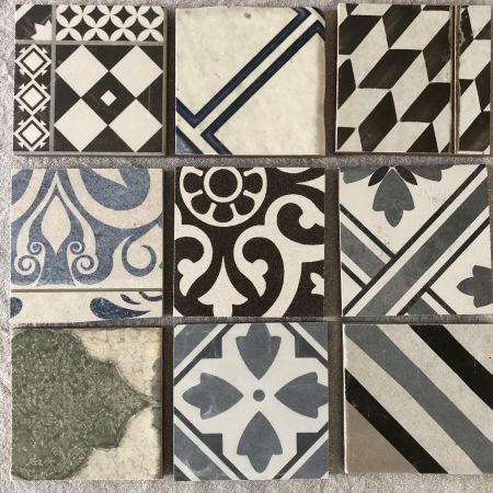 What can I make with mismatched tile samples? with tags Ceramics,Tiles,Patterns