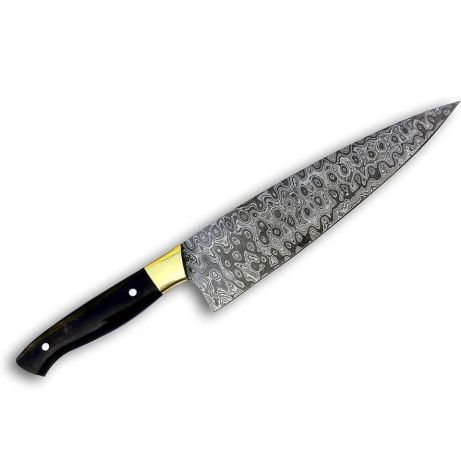 What is the pattern on forged kitchen knives called? 
