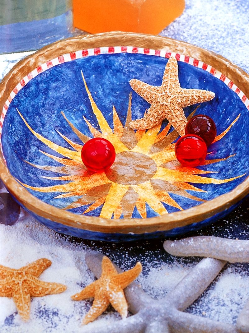 A Fun Decorative Sunburst Bowl