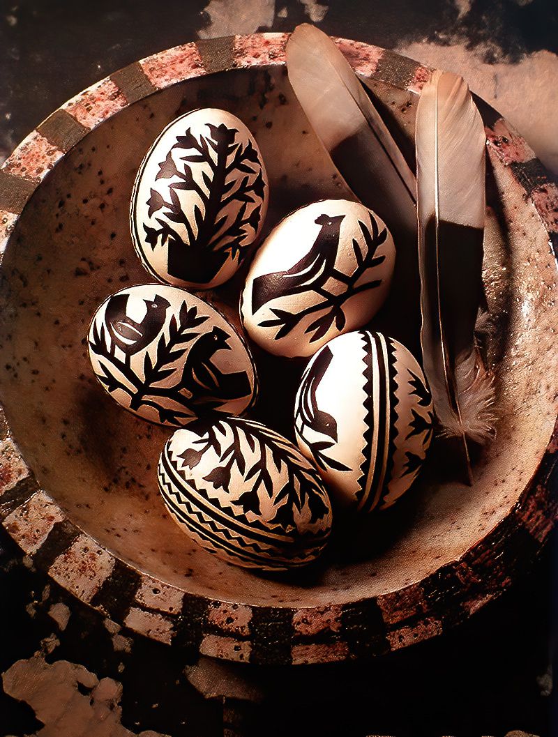Black And White Decorated Eggs thumbnail