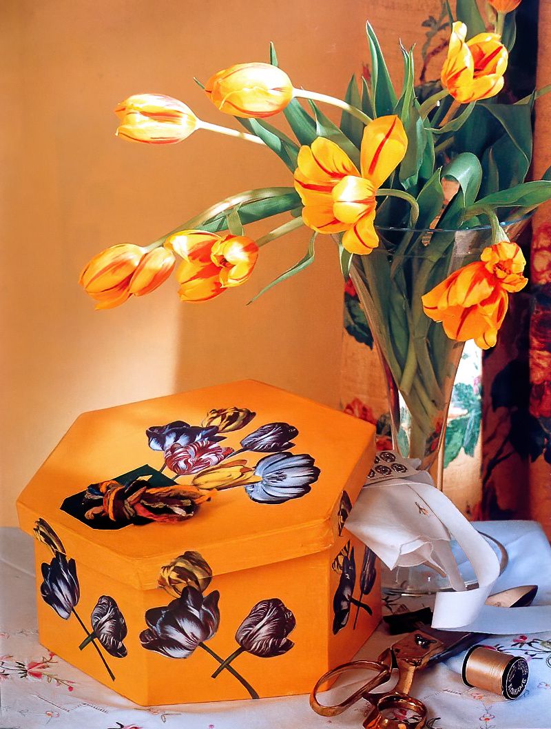 Make A Fun Floral Decoupage Gift Box