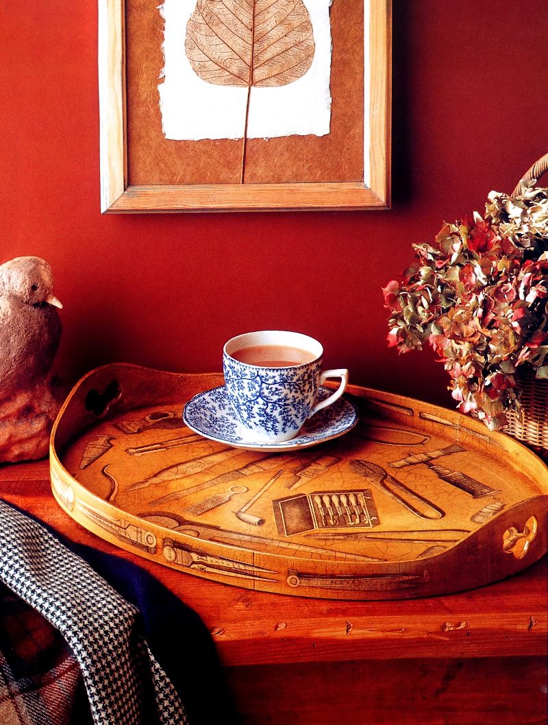 Make a Vintage Decorative Decoupage Tea Tray