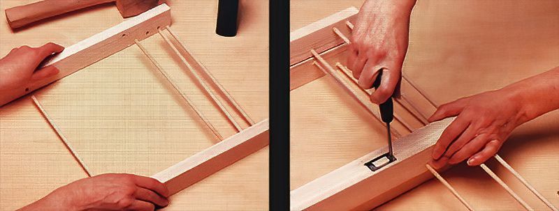 Make A Simple Wood And Paper Screen