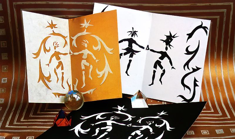 Gemini Horoscope Paper Cut Outs