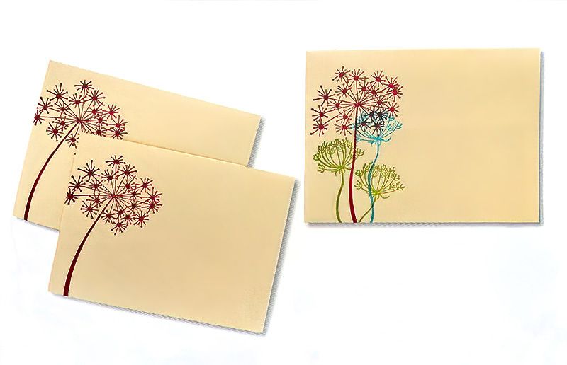 Making Envelopes with Rubber Stamped Patterns