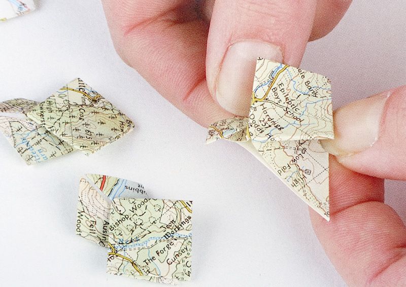 Simple Paper Folding Map Picture
