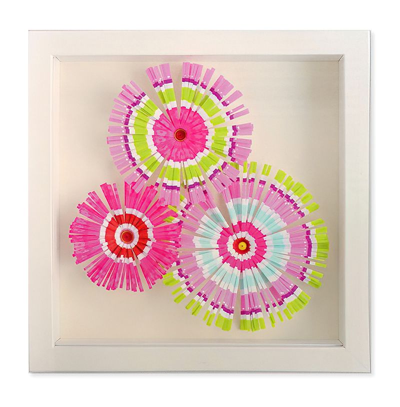 Frilly Paper Flower Picture