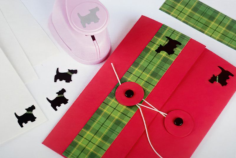 Doggie Gift Envelope and Doggie Note Paper