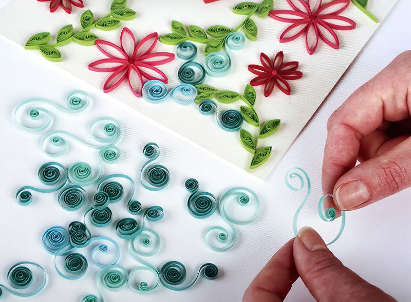 Paper Quilling Flower Picture