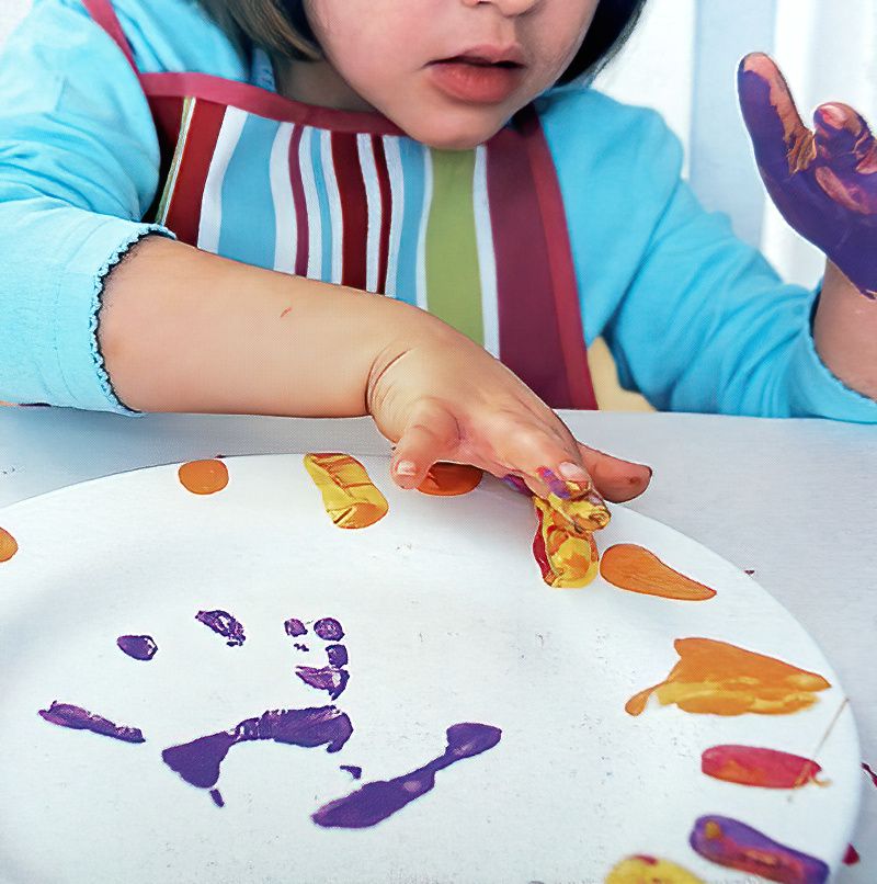 Simple Finger Painting and Hand Printing