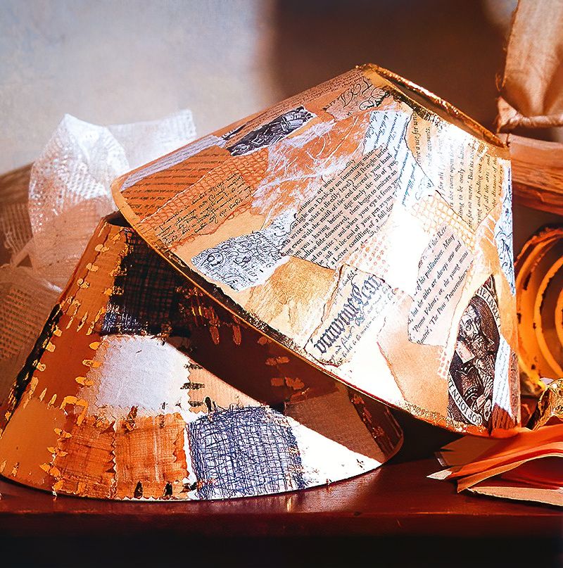 Making A Handmade Gilded Patchwork Lampshade thumbnail