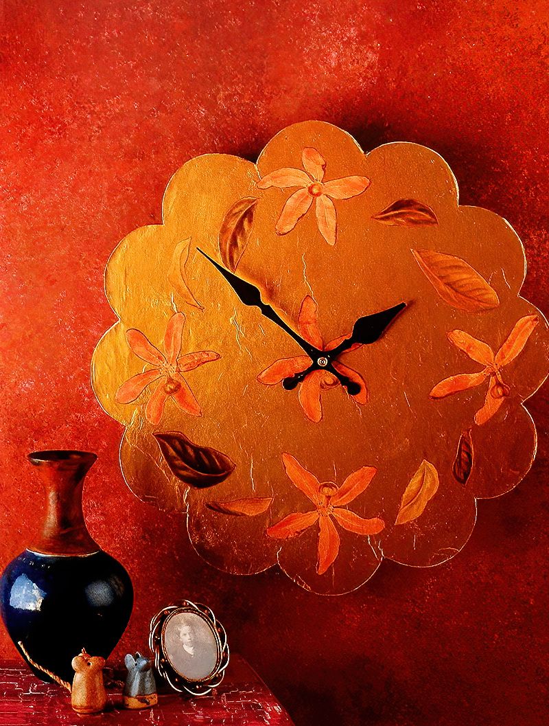 How To Make A Simple Decoupage Flower Clock