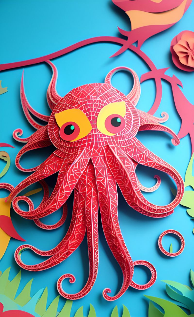 I Love to Make a Paper Octopus thumbnail