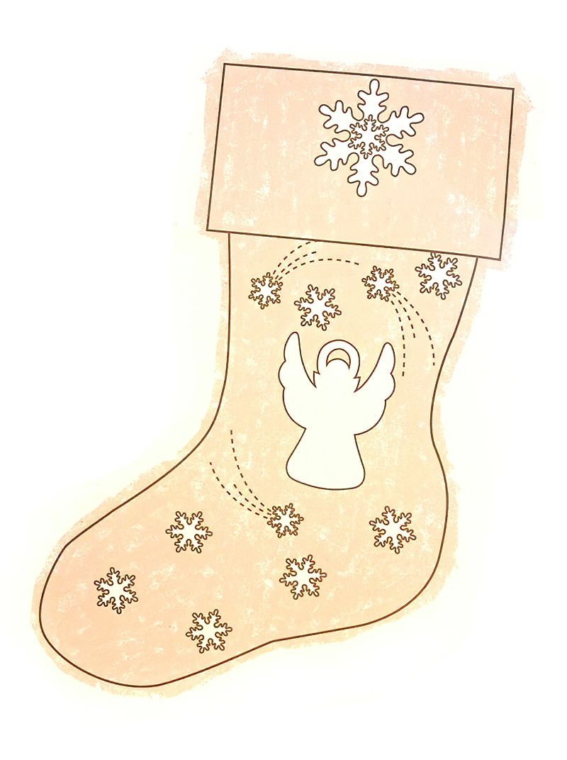 Unveil the Heartwarming Magic of Our Felt Angel Christmas Stocking