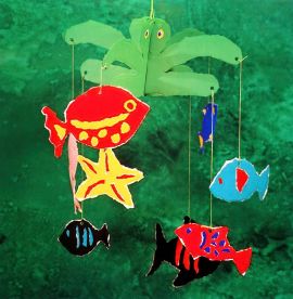 A Sea Themed Paper Hanging Mobile thumbnail