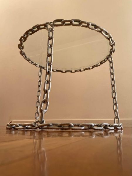 My welded chain table my wife hates image two
