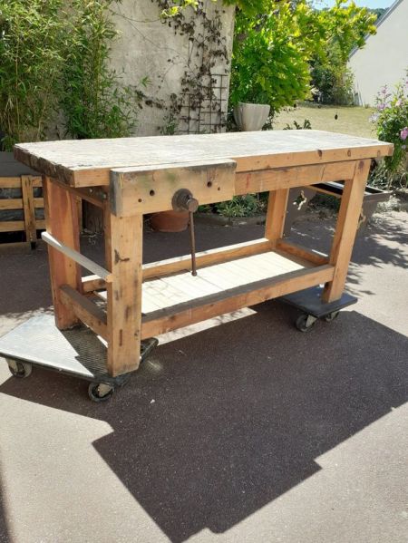 How to restore an old workbench surface? image one