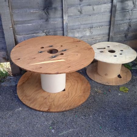 What can I make with wooden cable reels? image one